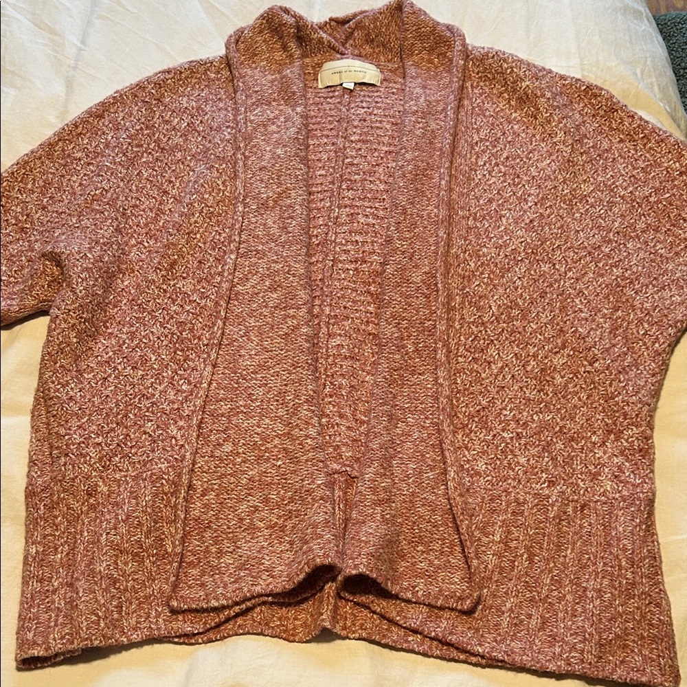 Angel Of The North Marled Pink Cardigan